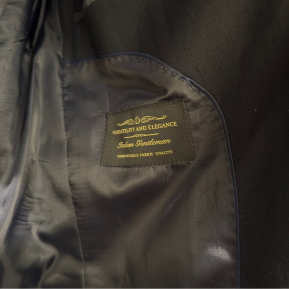 NWT- Doppelgänger Navy Blazer Men's Black Blazer Size 46 DGAGO 001AG - Picture 7 of 13